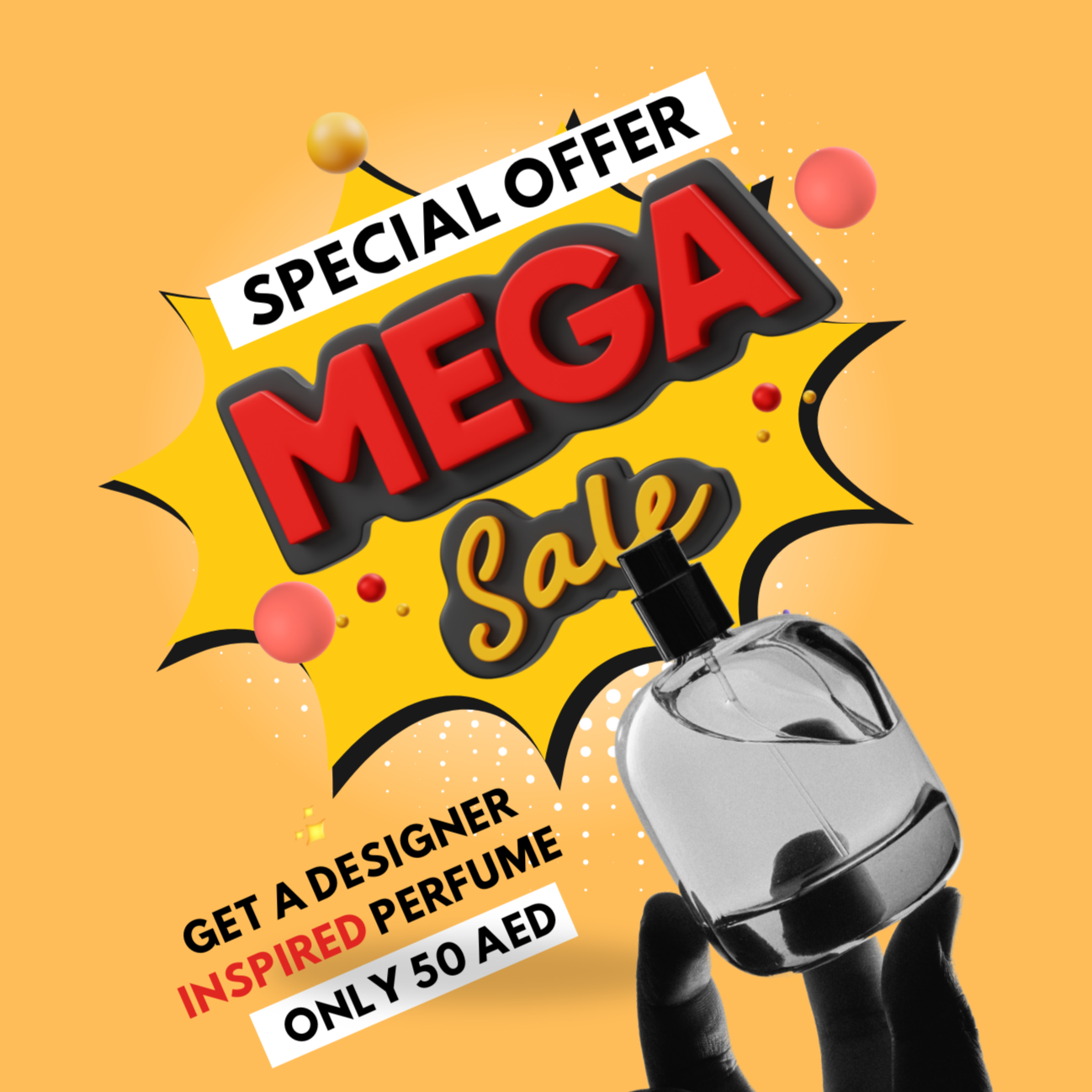 MEGA SALE - 50ml (Designer's inspired perfume) for 50 AED